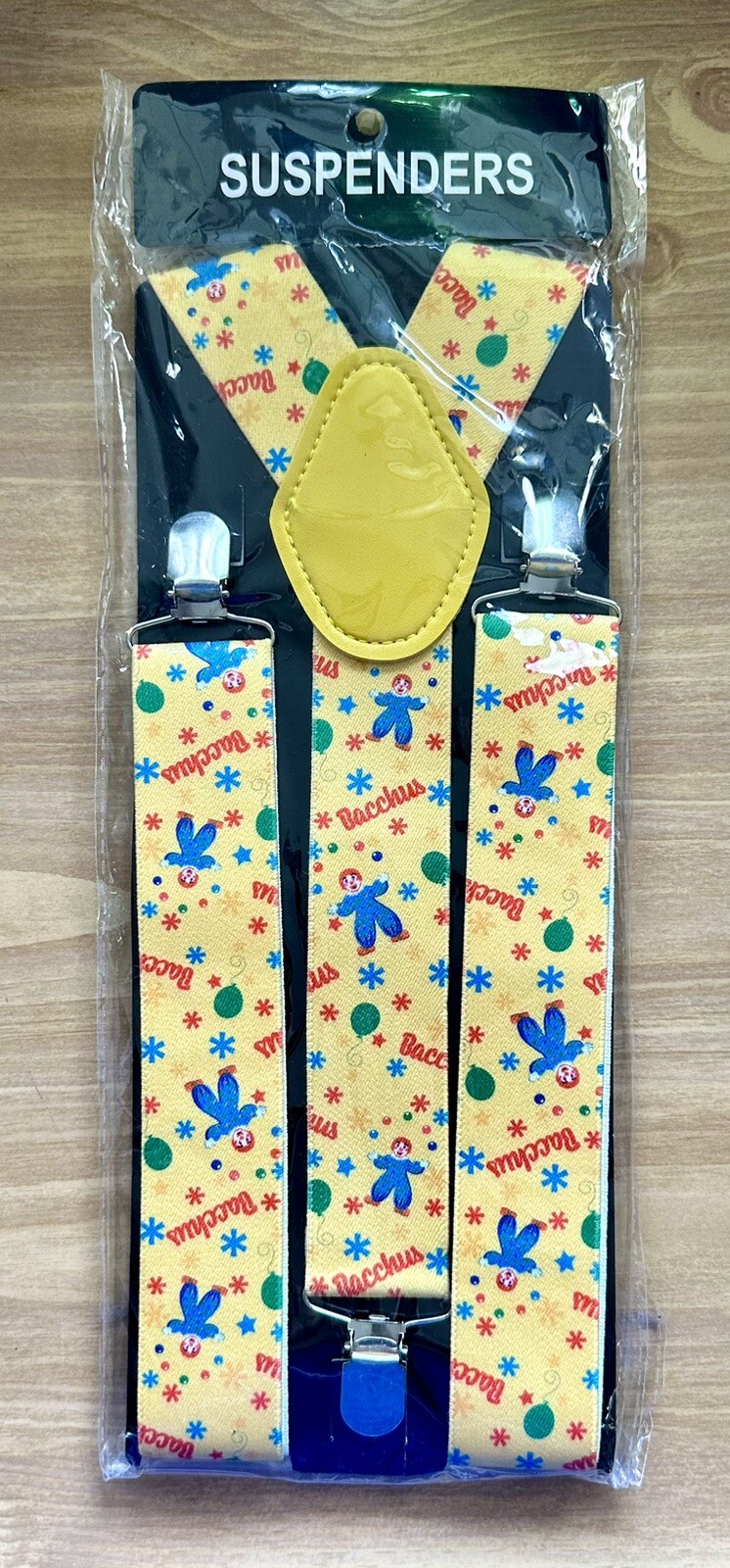Suspenders ~ Bacchus ~ Kids ~ Boys ~ Adjustable ~ Multicolor ~ Clown ~ !NIP!