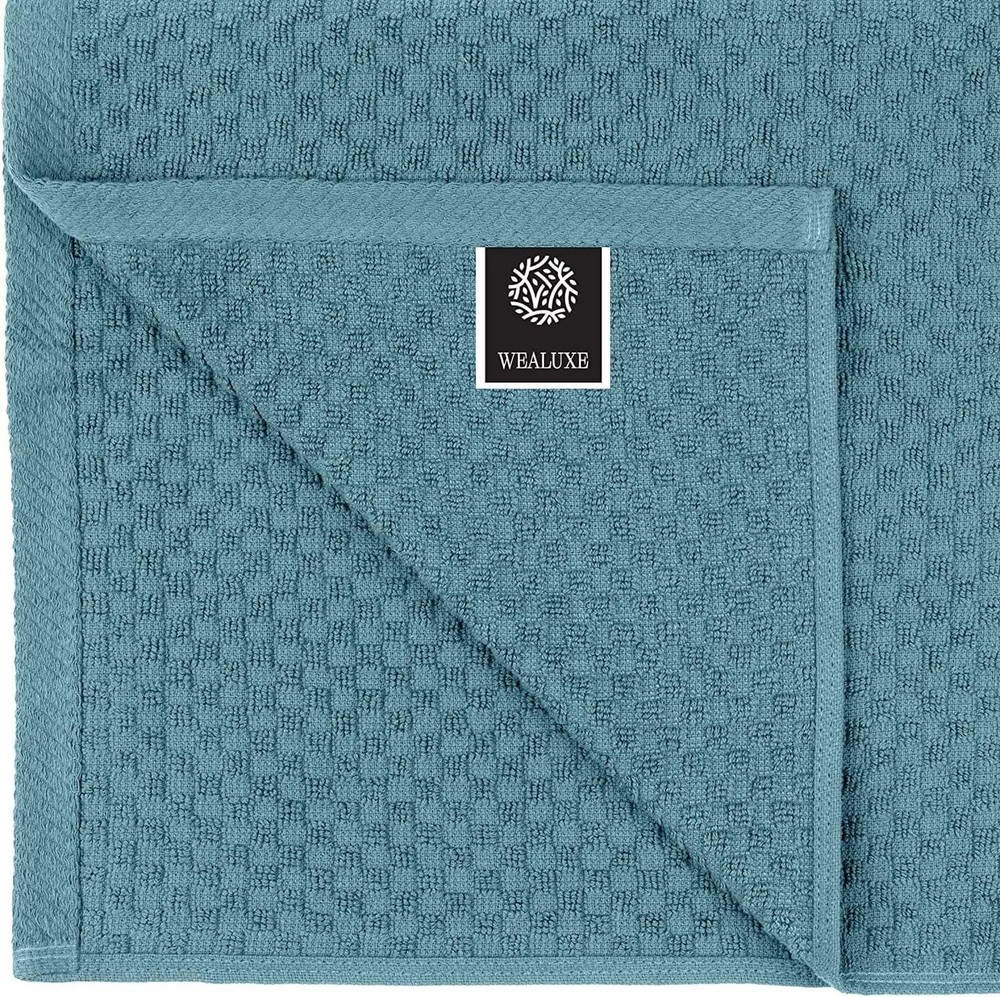 Versatile Kitchen Towels Set - 12 Pack, 450GSM Aqua Cotton, Extra Absorbent
