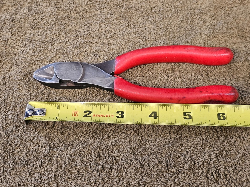 Snap On Diagonal Wire Cutter 6" 86CF Snips Side Cut Nippers Pliers Tool