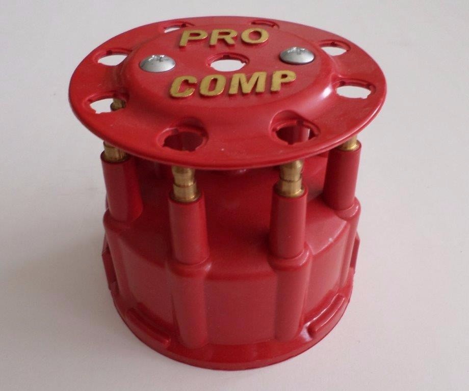 RED Ready-To-Run/Pro Billet Replacement Distributor Cap & Rotor PROCOMP SPEEDMA