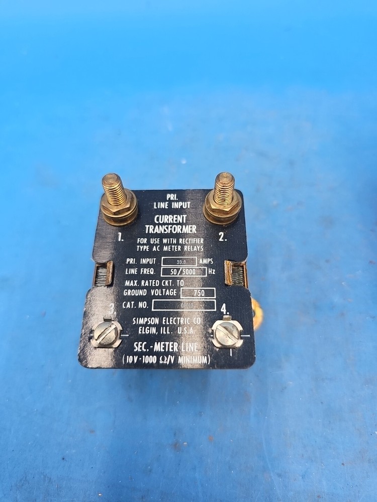 Simpson Model 186 30 Amp Current Transformer. 01318