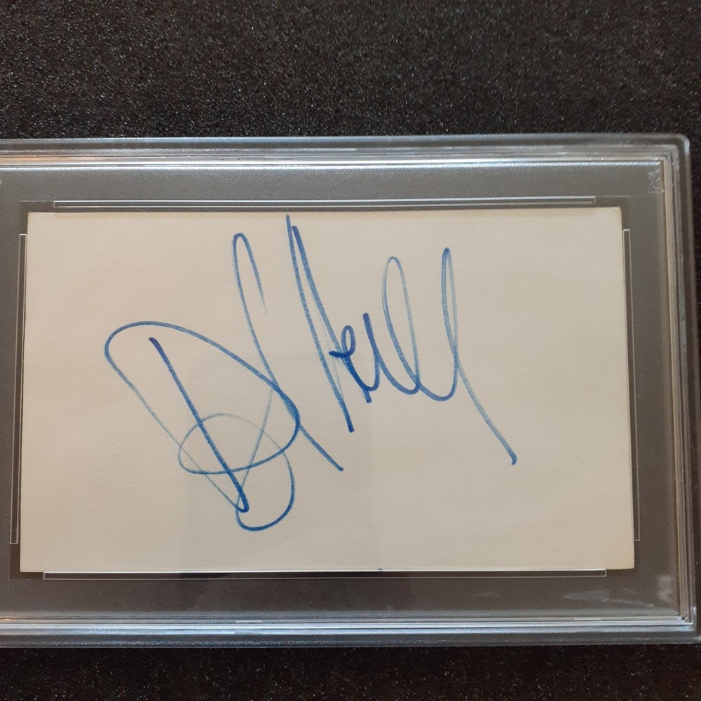 Daryl Hall authentic autograph PSA DNA index card Hall & Oates slabbed