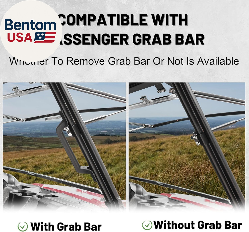 Ranger XP 1000 Flip Windshield, Ranger Front Full Windshield Compatible with Pol