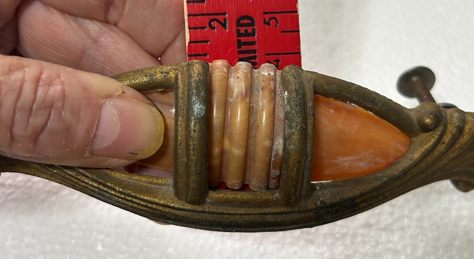 Vtg Art Deco Waterfall Style Dresser Drawer Pulls Handles Bakelite - 2 (M21)