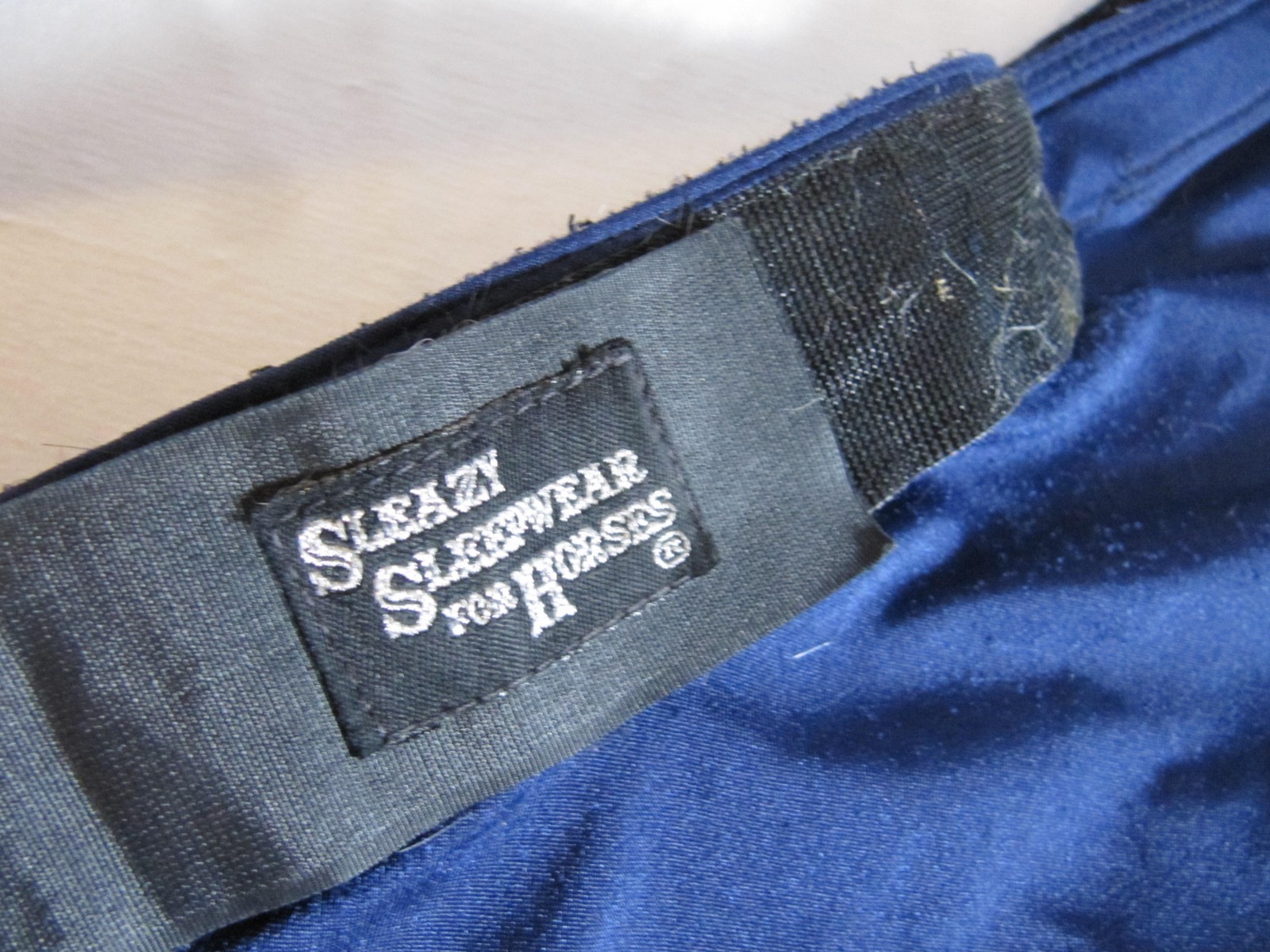 Sleazy Sleepwear for Horses Solid Blue Shoulder Guard Size Large