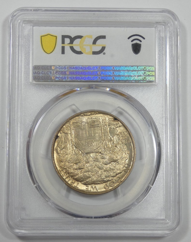 1922 Grant Memorial Silver Commemorative Half Dollar PCGS Secure Plus MS 65