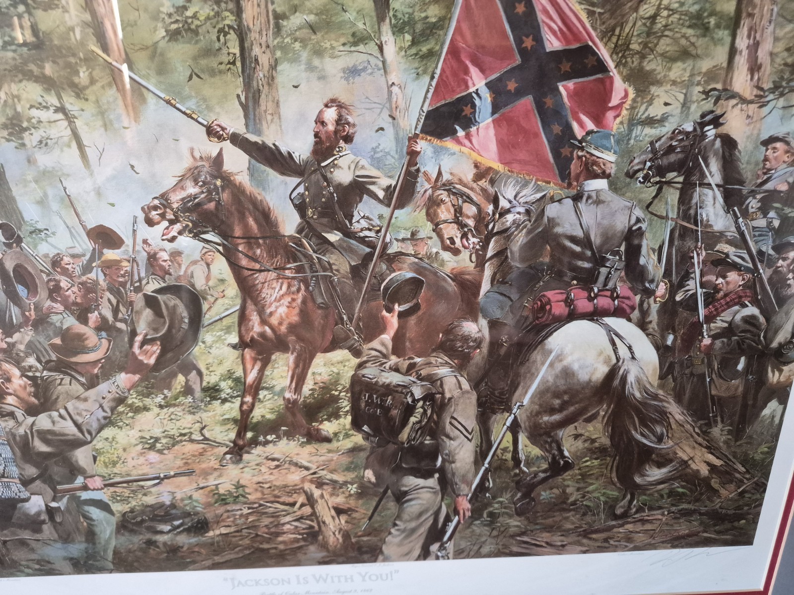 Don Troiani “Jackson Is With You!” Signed Limited Edition Print 1270/1500 COA