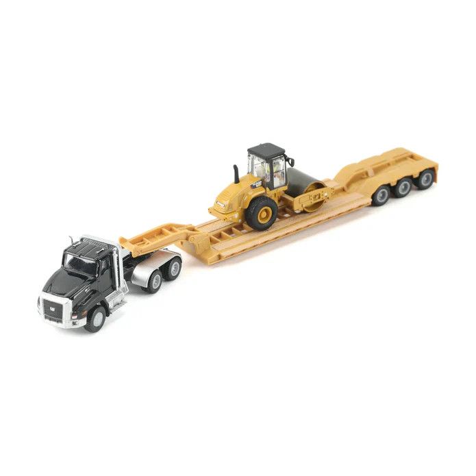 Caterpillar Cat CT660 With Lowboy With CS56 Roller 1:87 Scale Diecast 84425