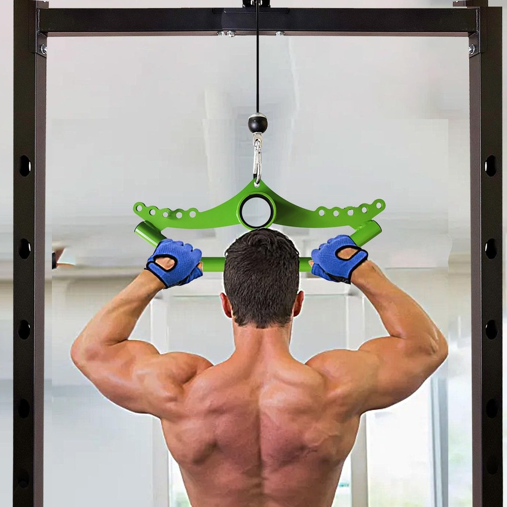 Adjustable Lat Pull down Bar, Cable Machine Attachments for Gym, Home Gym Fit...