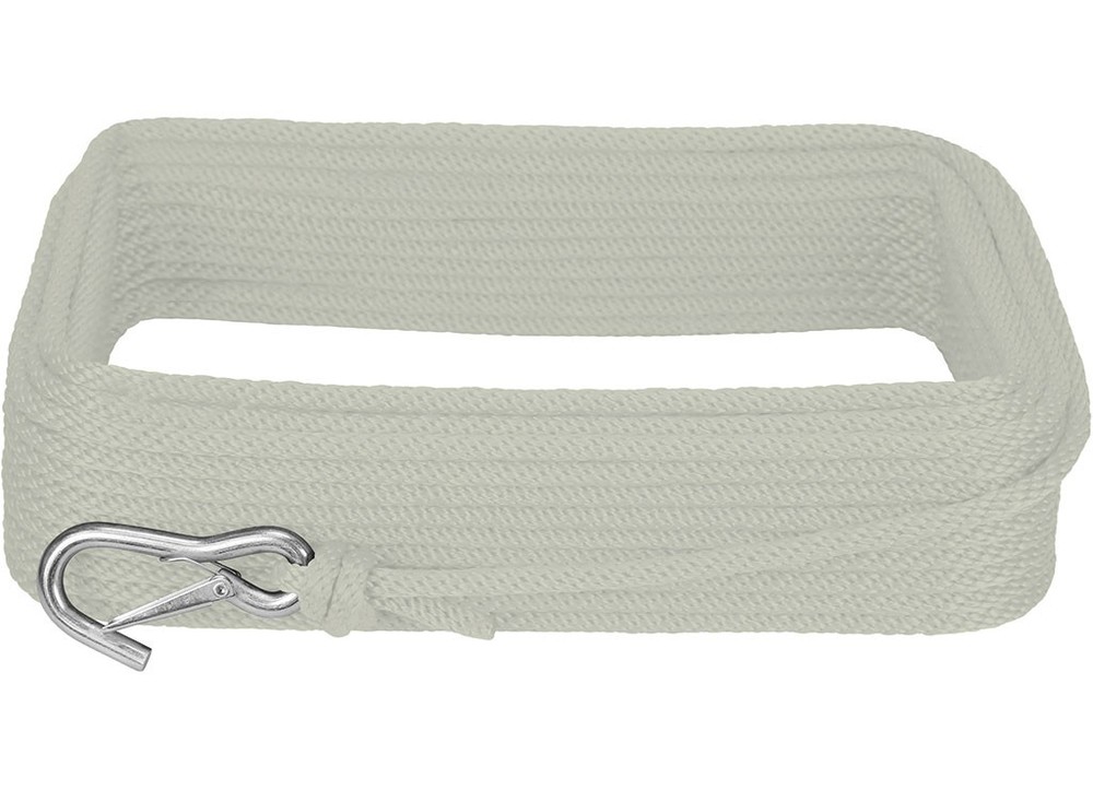 Extreme Max 3006.3428 BoatTector Solid Braid MFP Anchor Line/Hook 1/2x100' White