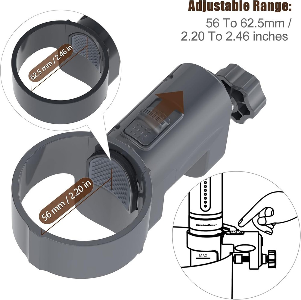 Secure Sous Vide Cooker Fixing Clamp - Adjustable & Compatible with Anova Models