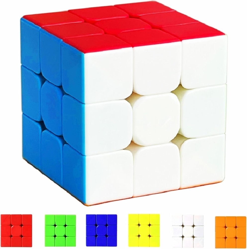 Stickerless 3x3 Speed Cube Puzzle - Perfect for Skill Development & Fun