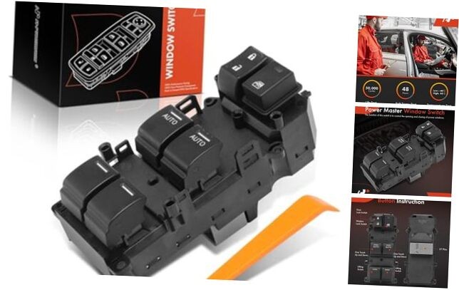 Master Power Window Switch Compatible with Honda Pilot 2011, FWD, Replace#