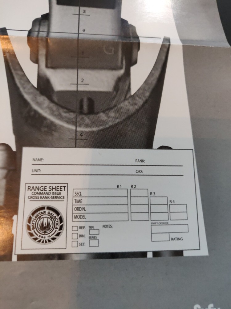 Battlestar Galactica Command Issue Range Sheet | 16" x 22" - 2 Pack