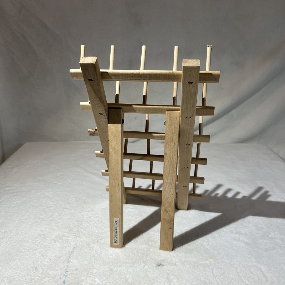 June Tailor 30 Thread Spool Holder Organizer Rack Freestanding Folding Compact