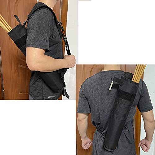 Archery Lightweight Back Arrow Quiver Foldable Compact Hip Arrows Bag 4"Diameter