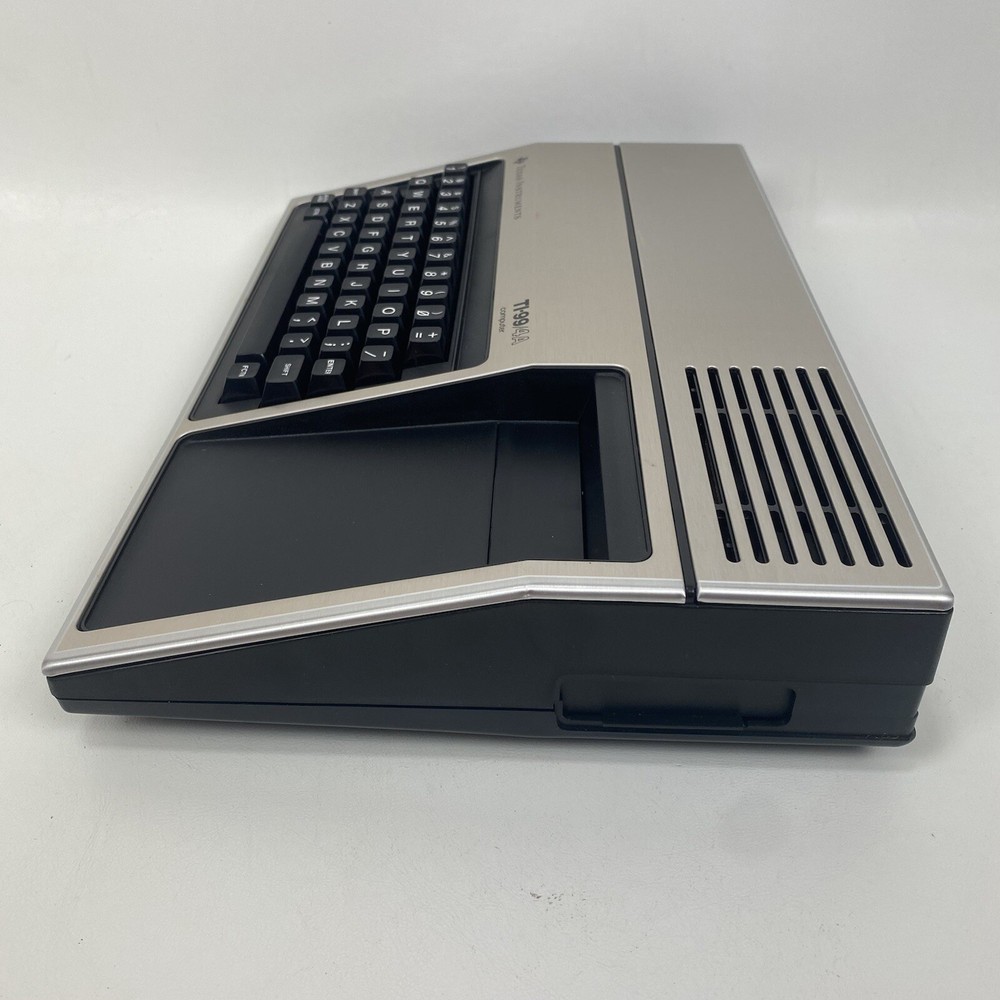 Texas Instruments Computer TI-99/4A Original Box Cords & Docs