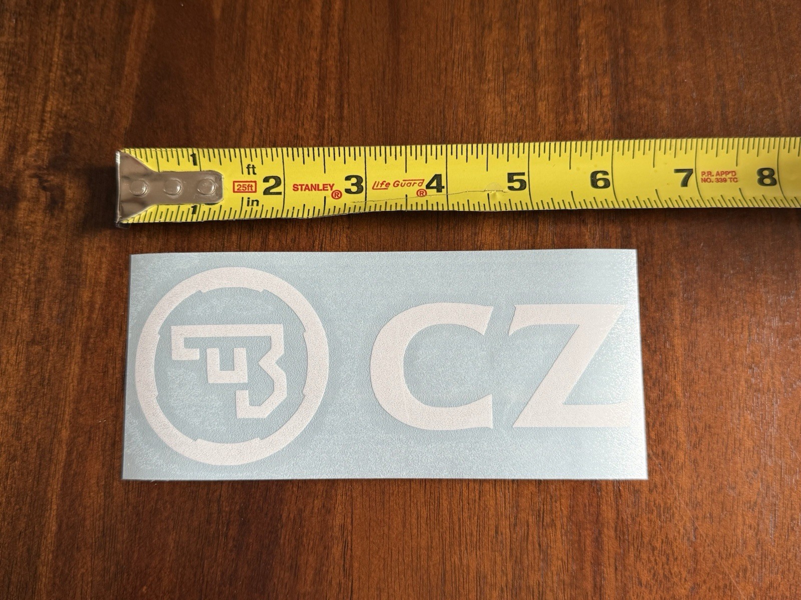 CZ Logo Die Cut Vinyl Sticker Decal Patriotic Gun USA America Marines Shot Show