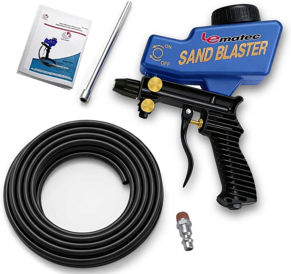 High-Performance Sandblaster for Air Compressors - Ideal for Rust & Surface Prep