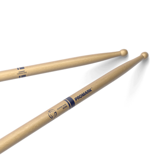 PROMARK System Blue Marching Snare Drum Sticks DC50, Single Pair