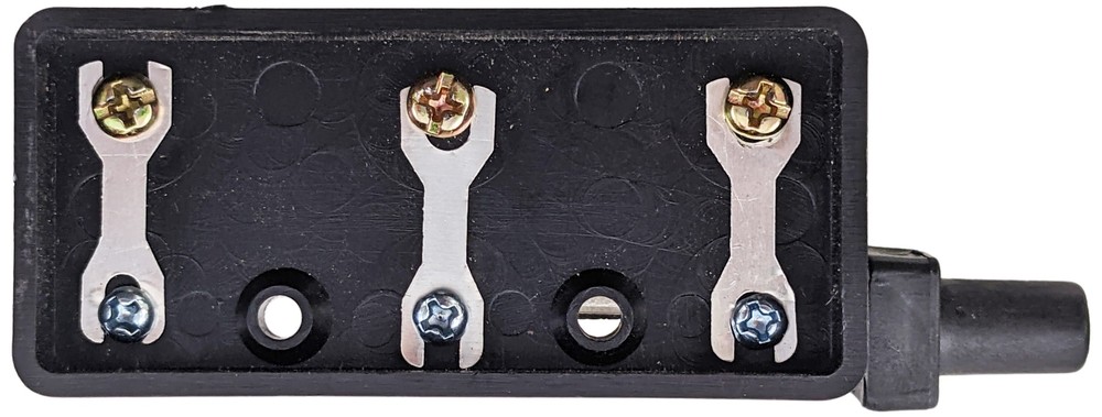 SPDT Knife Switch (Single Pole Double Throw), 2.98" × 1.36" × 1.15"