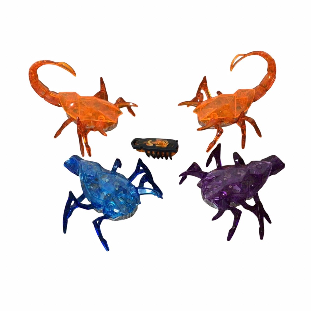 Hexbug Robotic Scorpion Figure Lot Of 5 Micro Creatures Bugs Insects All Work