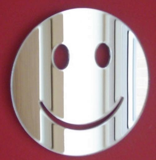 Smiley Shaped Acrylic Mirrors (Several Sizes Available)