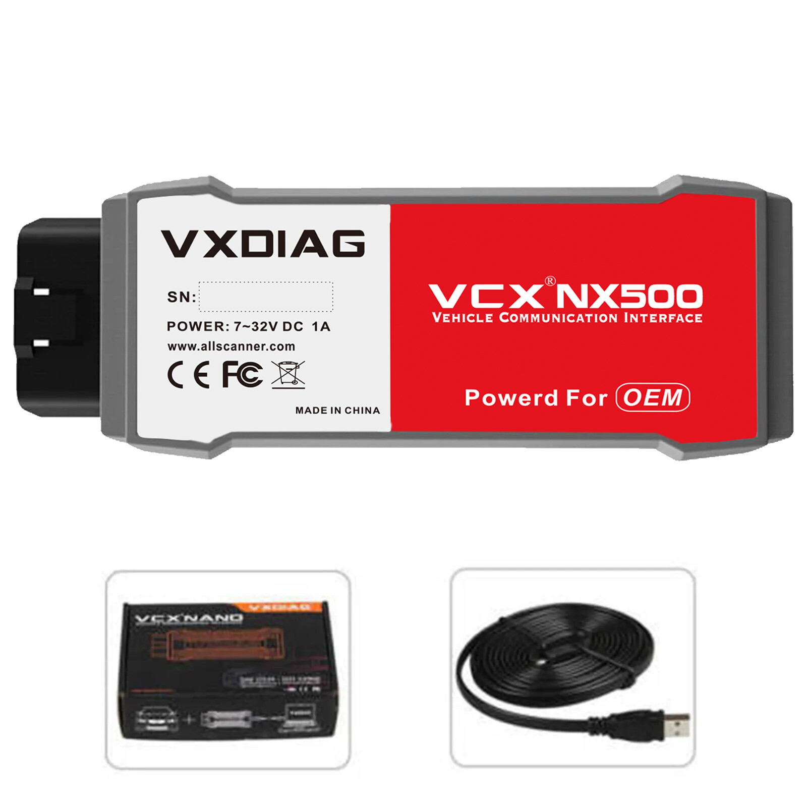 For Ford/Mazda VXDIAG VCX NANO Auto Scanner Diagnostic Configurate Tool WIFI/USB