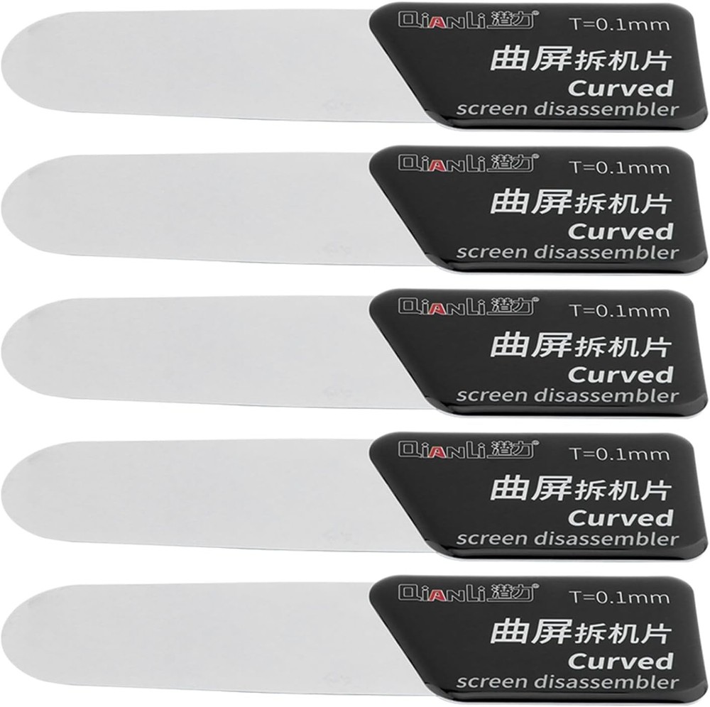 5Pcs Disassembler Pry Tools, Ultra-Thin Separate Screen Curved Spudger, Stainles
