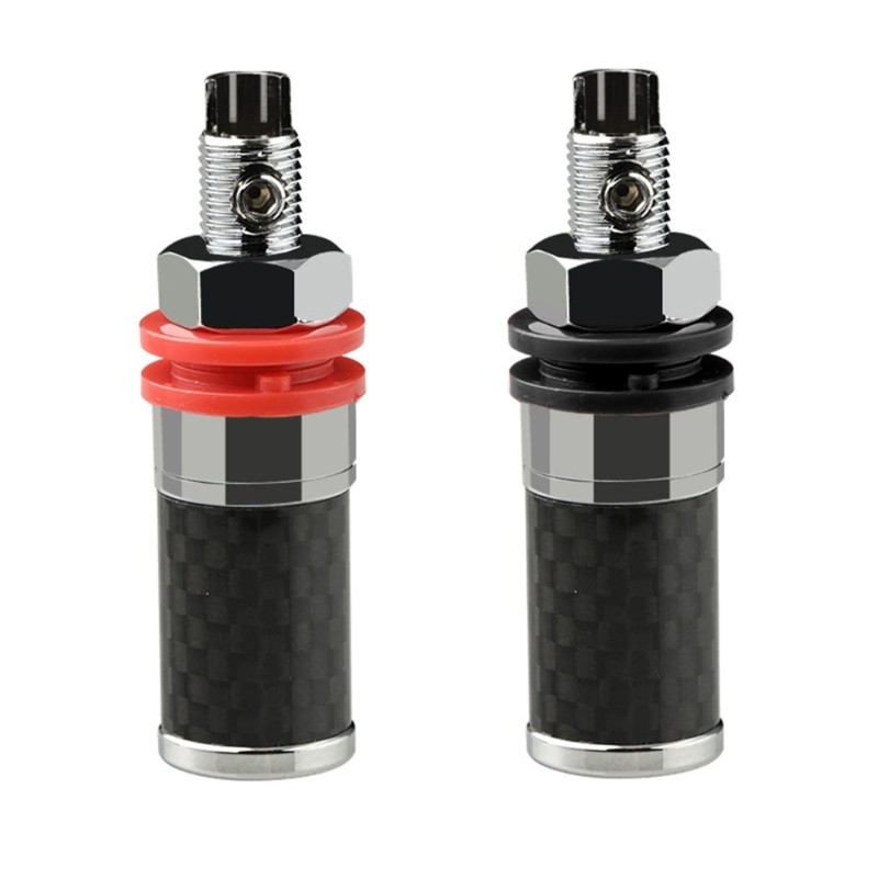 Speaker Binding Post Rhodium Plated Amplifier Terminal Banana Speaker Plug Jacks
