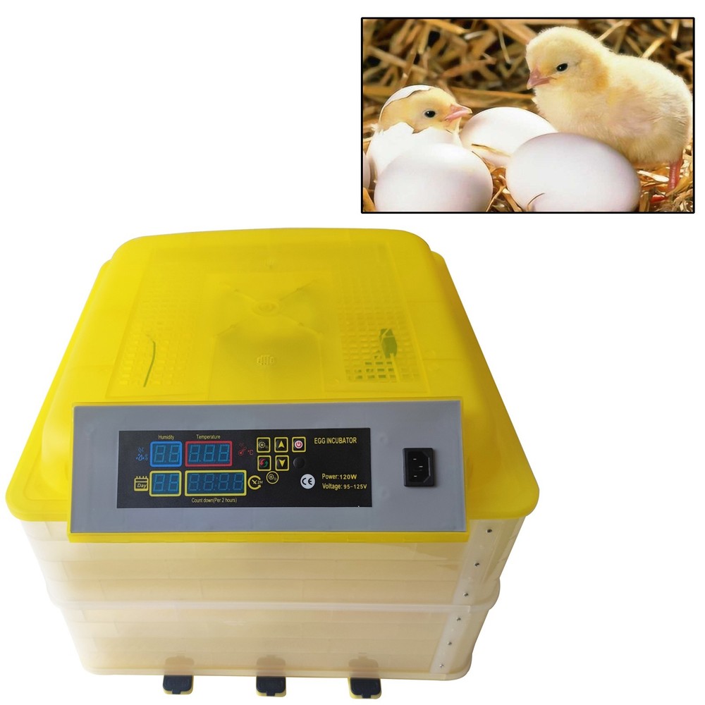 110V 96 Egg Incubator Hatcher Automatic Digital Temperature Control