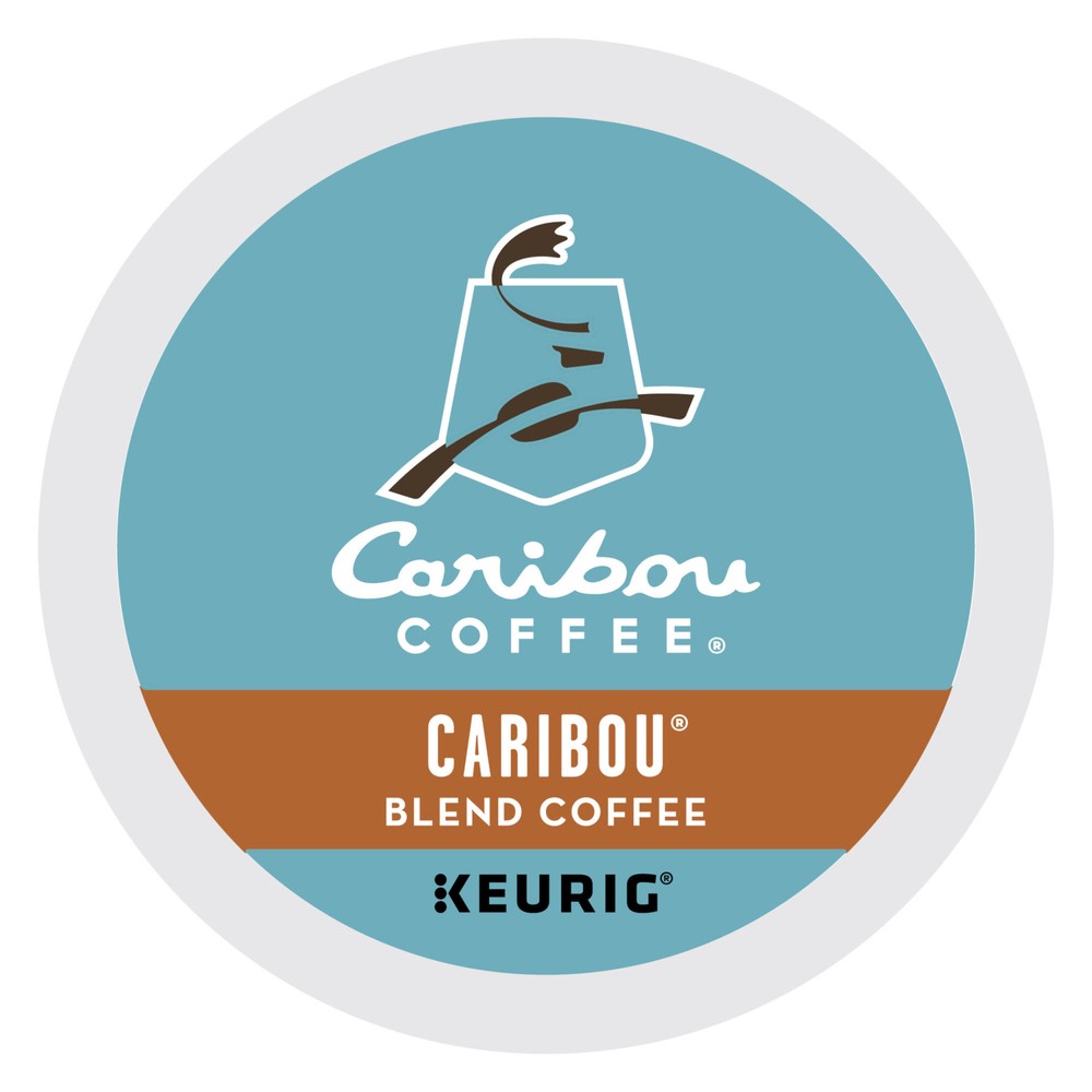 Caribou Blend Coffee, K-Cups, Medium Roast, 48 Count