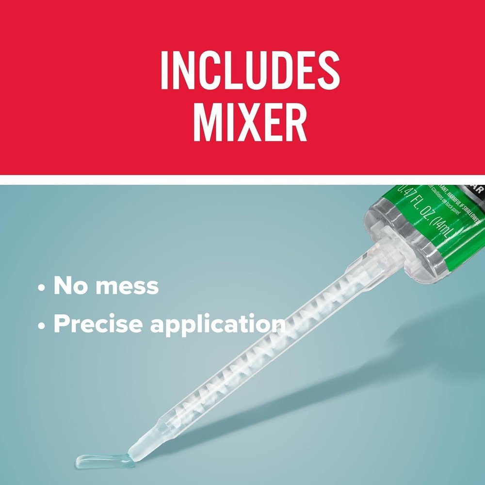 J-B Weld InstantWeld: 2 Pack 14ml Clear Epoxy - Strong Bond, Quick Application