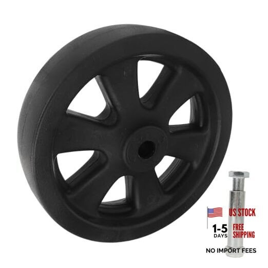 8 Inch Trailer Jack Wheel Replacement, Nylon Universal Rotating Nylon Wheels