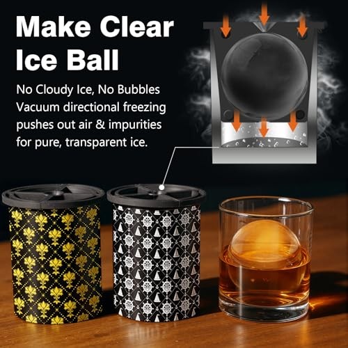 Whiskey Smoker Kit with 2 Clear Ice Maker - Old Complete Kit With Torch