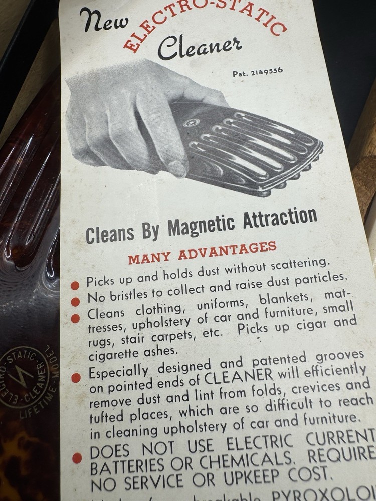 Bakelite Handle Knives And Electro Static Cleaner Bakelite Look