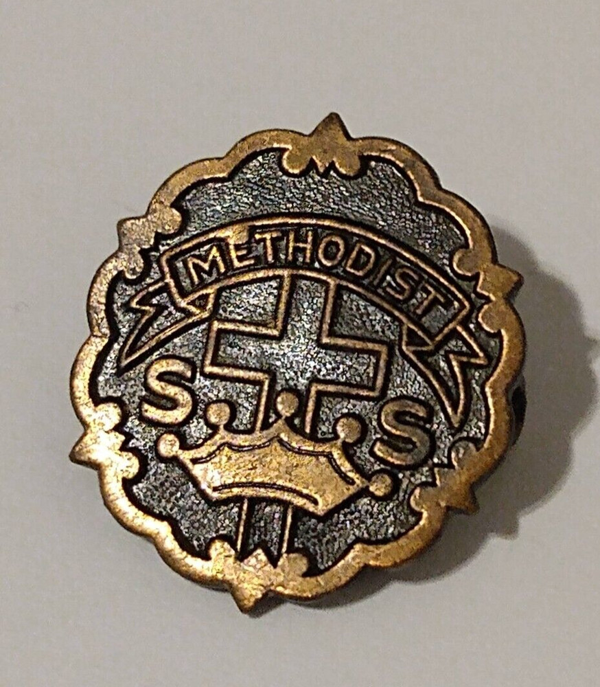 Methodist Sunday School Vintage Religious Lapel Pin