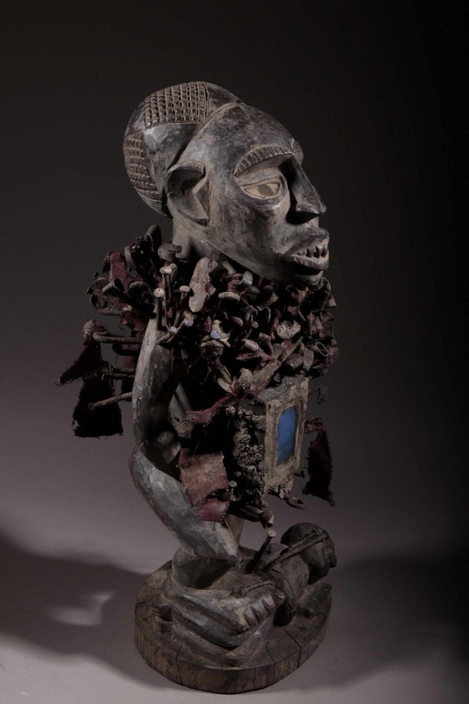 Art African Statue Fetish Bakongo 2497
