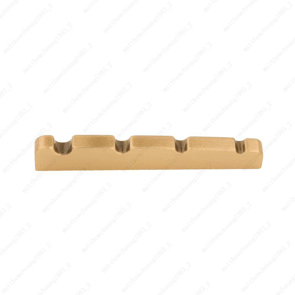 Pre-slotted 38mm 4 String Solid BRASS NUT For Fender JAZZ Bass FLAT Bottom