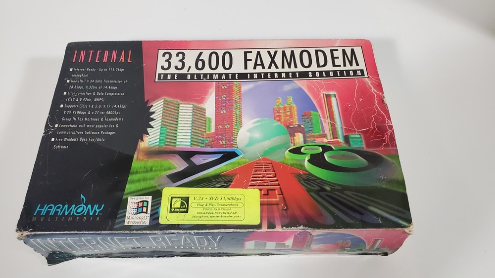 PC Computer Internal 33.6K FaxModem ISA Card