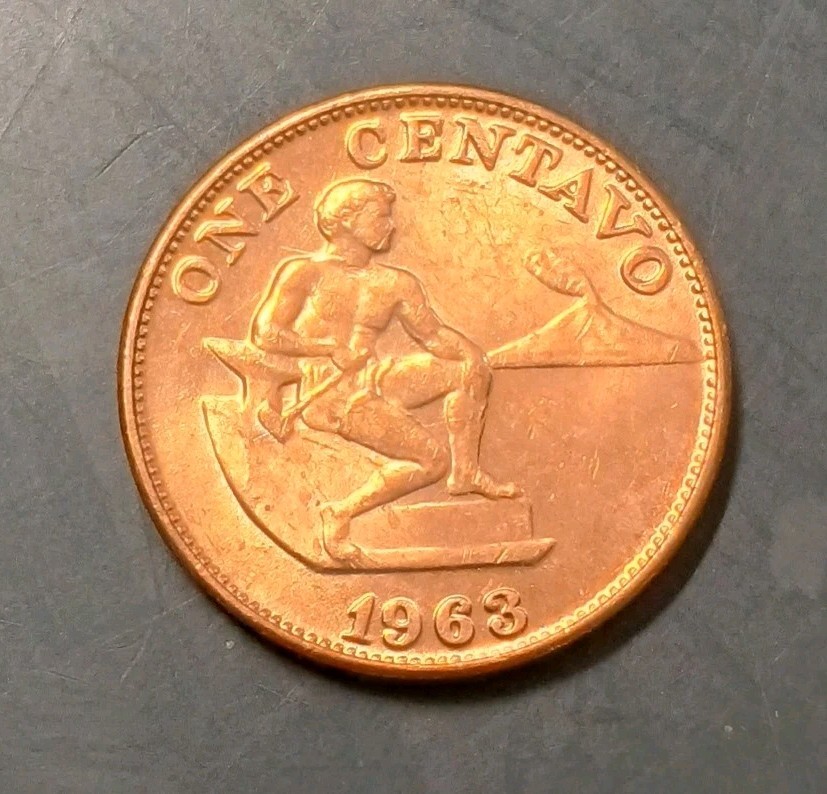 Coin Philippines 1 Centavo 1963  KM186