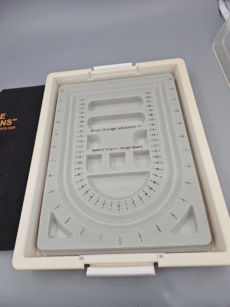 Bead Storage Solutions Durable 4 Piece Work in Progress Bead Storage Tray, White