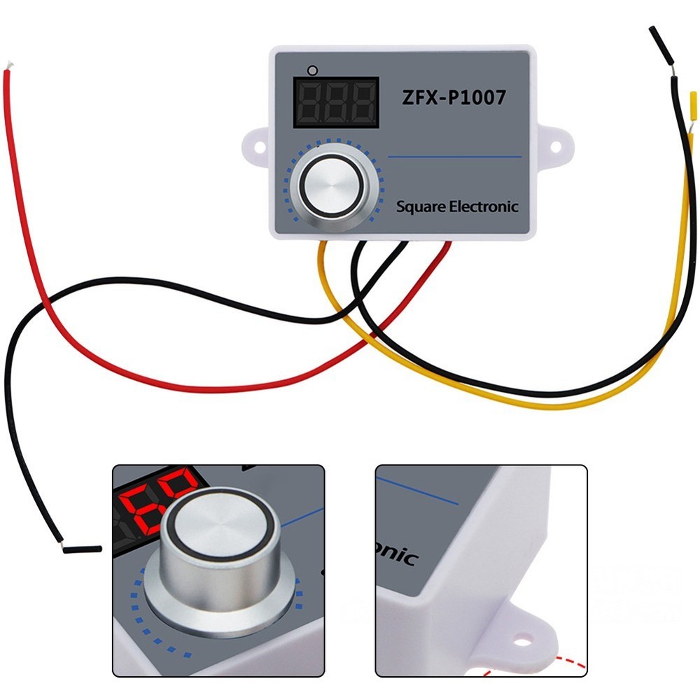 Adjustable Fan Switch Speed Controller Digital Display And Motor Speed Reducer
