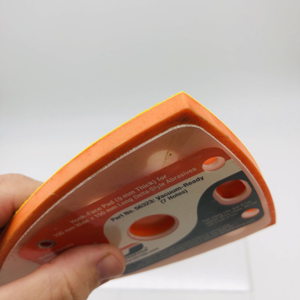 Dynabrade 56323 Backing Pad Triangular Hook Face 9mm Thick 100mm W x 150mm L