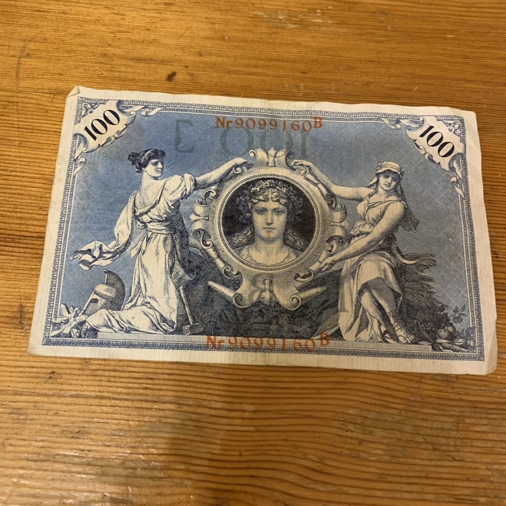 Germany Banknotes. 100Mark. Dated 1908. Reichsbanknote.