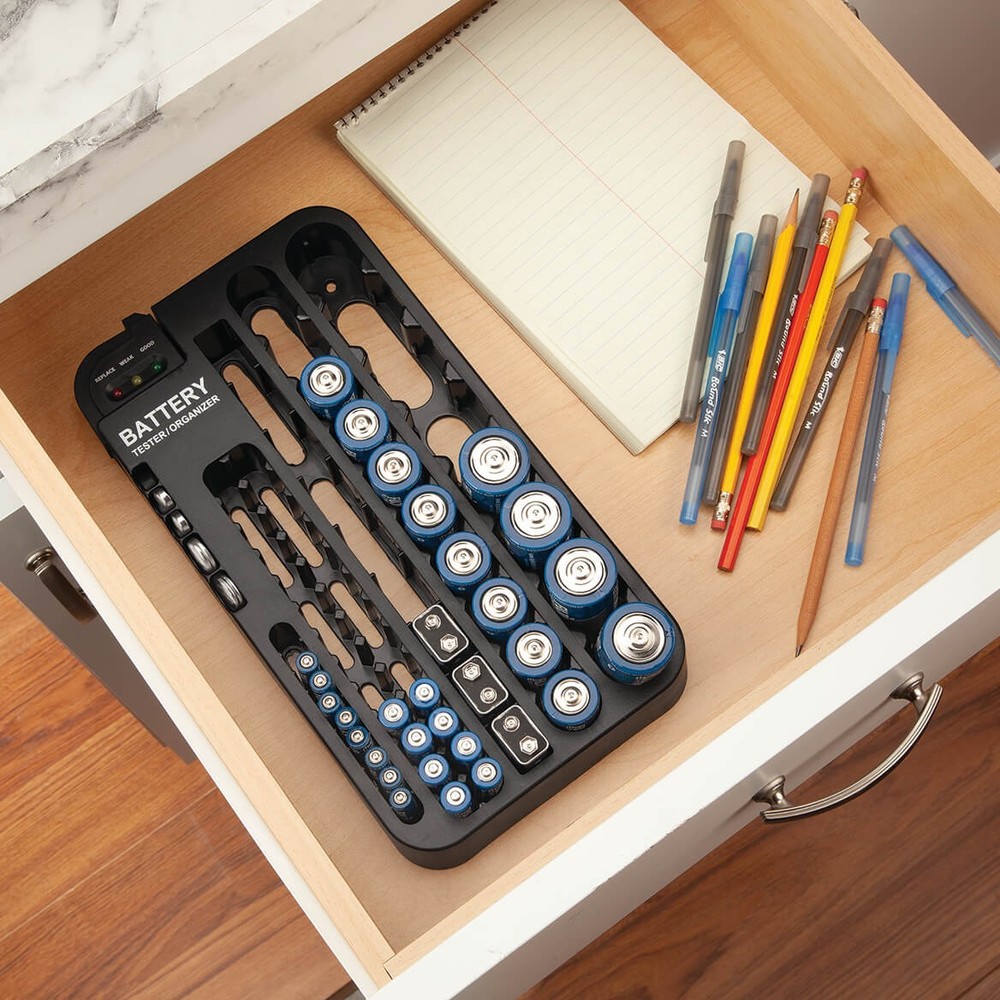 Battery Organizer with Tester