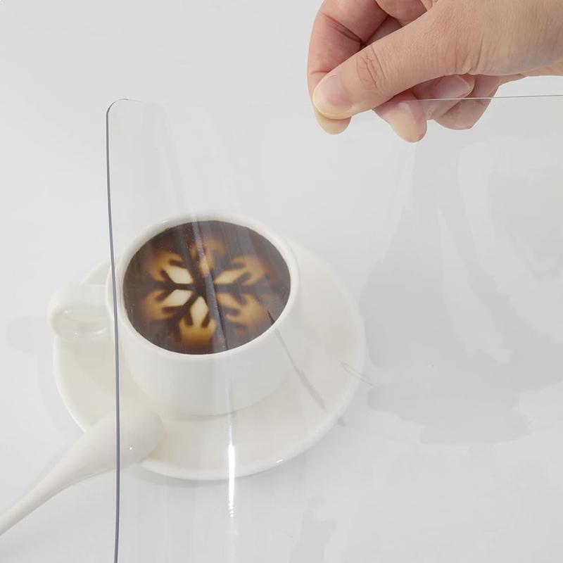 Plastic Table Cover Clear 36x60 Inch PVC Table Protector Waterproof Easy Clean