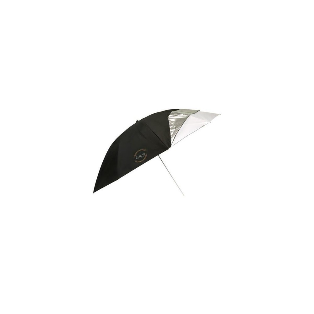 Glow 72" White Parabolic Umbrella with Removable Silver/Black Layer #GL-U-72WBC