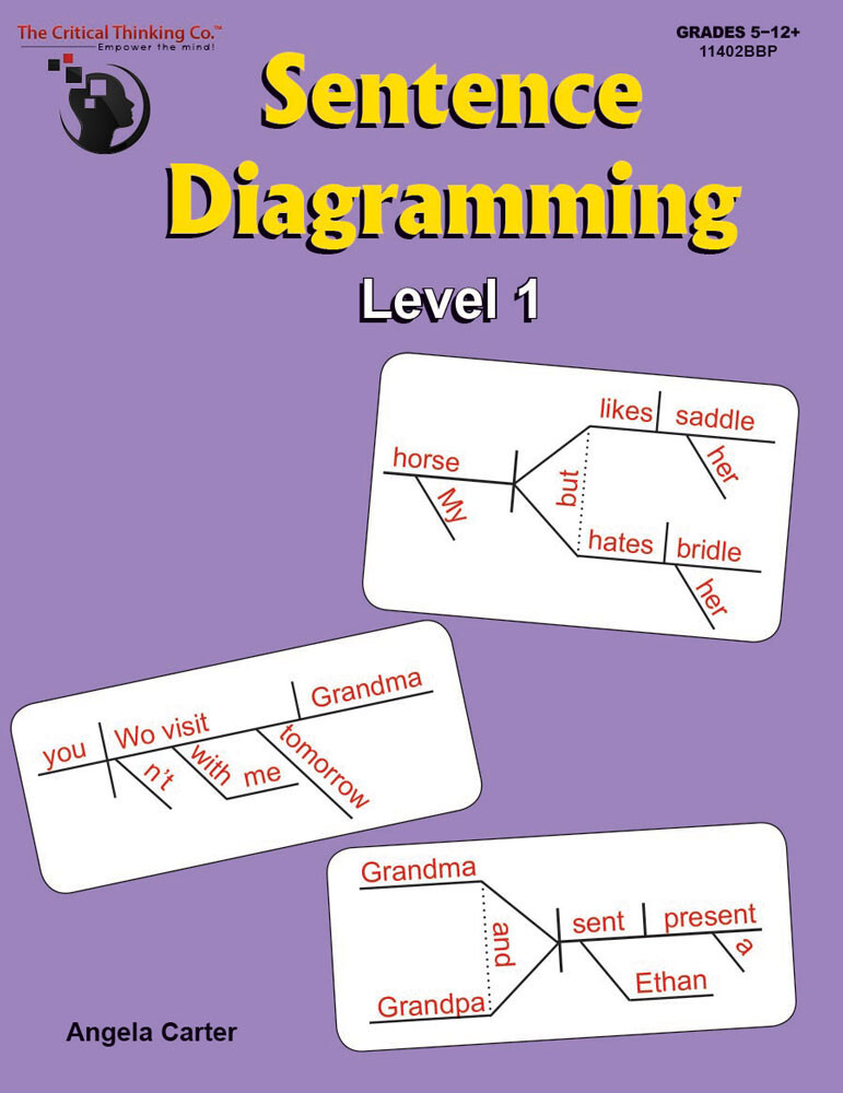 Sentence Diagramming Level 1 Workbook - Learn Sentence Structure for Grades 5+
