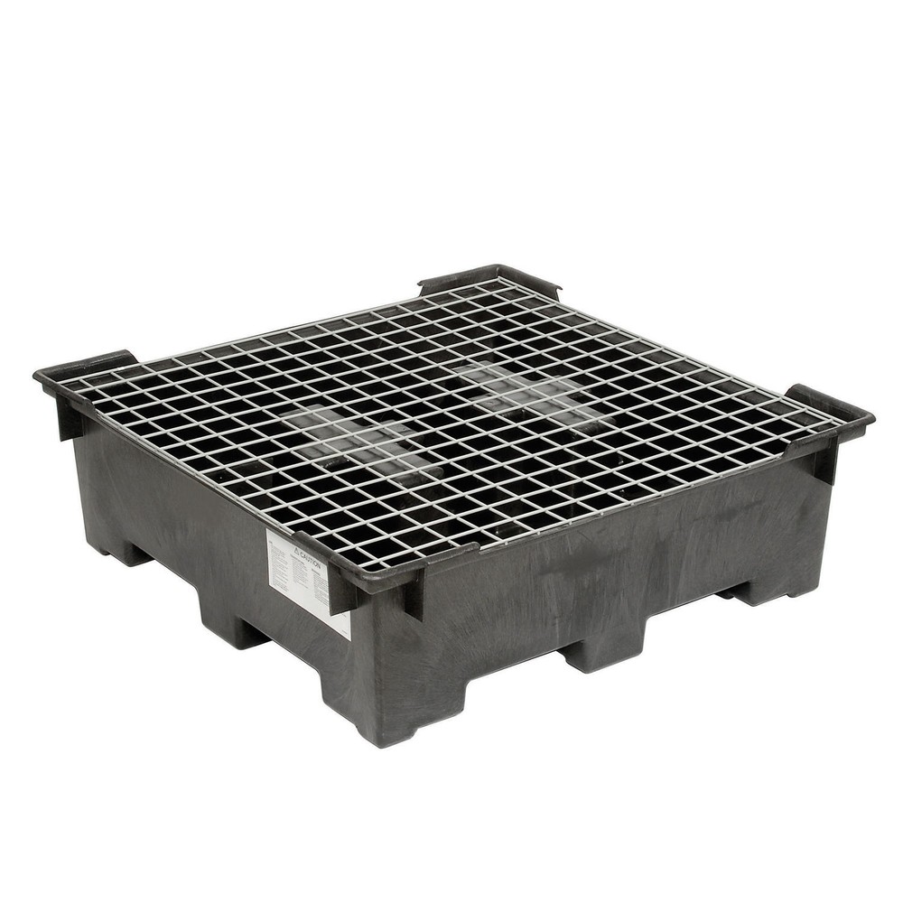 Global Industrial Spill Containment Sump with Wire Deck